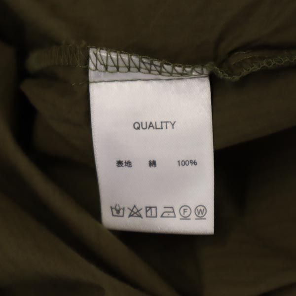 STARTER スターター ストライプ 長袖 プルオーバー シャツ M カーキ メンズ