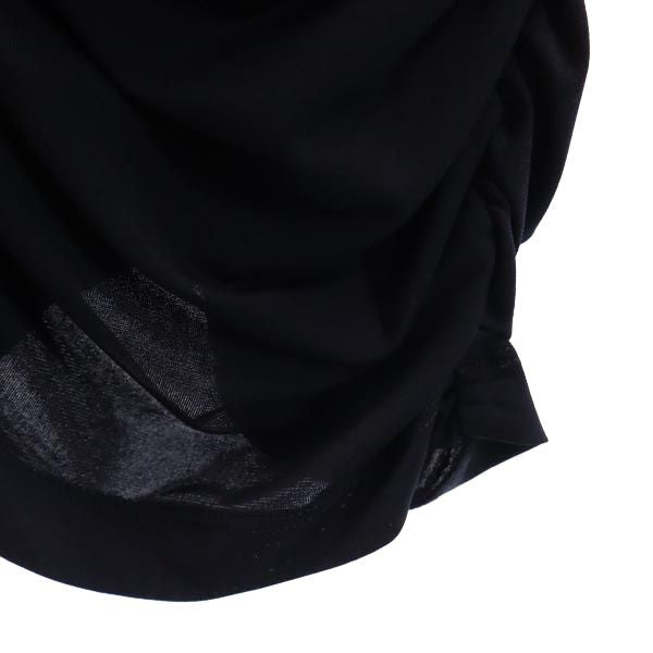 未使用 BURBERRY バーバリー 三陽商会 日本製 長袖 アンサンブル カットソー 2 ブラック LONDON キャミソール シャーリング レディース