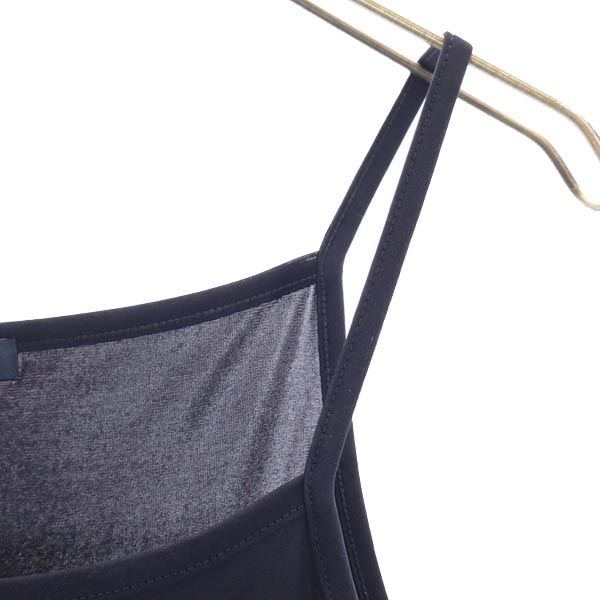 未使用 BURBERRY バーバリー 三陽商会 日本製 長袖 アンサンブル カットソー 2 ブラック LONDON キャミソール シャーリング レディース