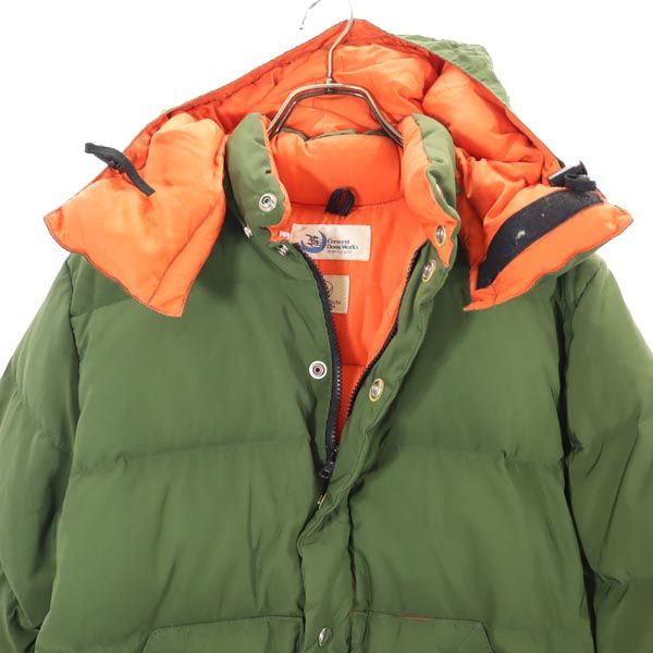 Crescent Down Works クレセントダウンワークス × ビューティアンドユースユナイテッドアローズ コラボ USA製 ダウンジャケット XS カーキ メンズ