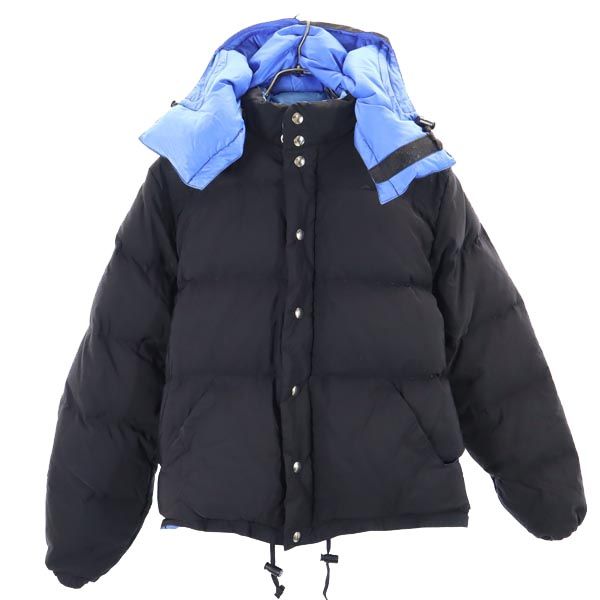 BEAUTY&YOUTH UNITED ARROWS ビューティアンドユースユナイテッドアローズ × クレセント コラボ USA製 ダウンジャケット XS ブラック Crescent Down Works フード メンズ