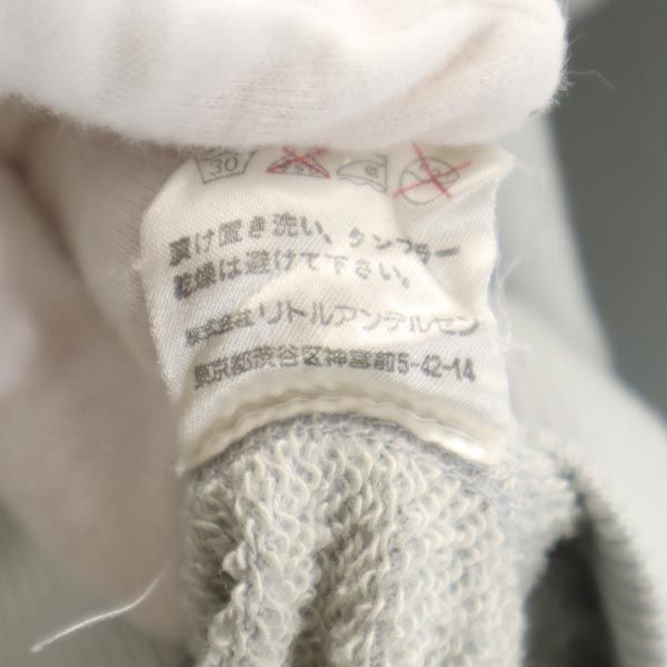 HYSTERIC ヒステリック プリント 長袖 トレーナー 140 グレー系 ロゴ キッズ