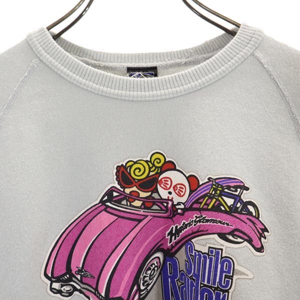 HYSTERIC ヒステリック プリント 長袖 トレーナー 140 グレー系 ロゴ キッズ