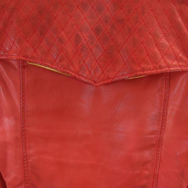 P.E.O.T.W AG ピーイーオーティーダブリューエージー 本革 レザー ライダースジャケット 44 オレンジ系 本皮 中綿 裏キルト メンズ