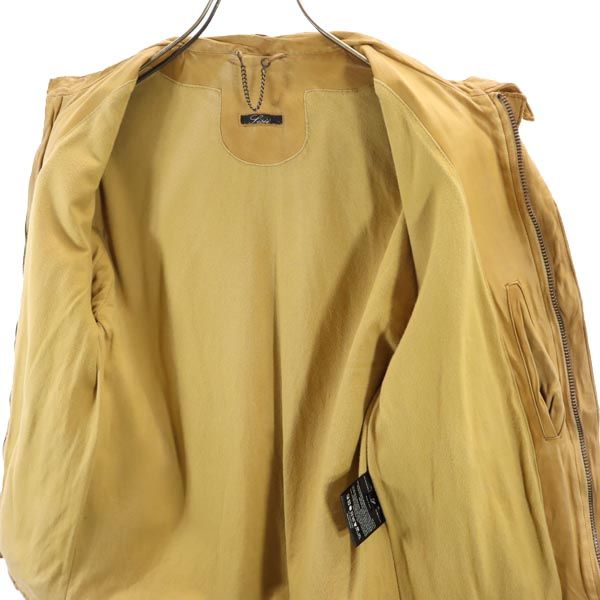 Sisii シシ 日本製 牛革 レザー ライダースジャケット S キャメル系 本皮 レディース