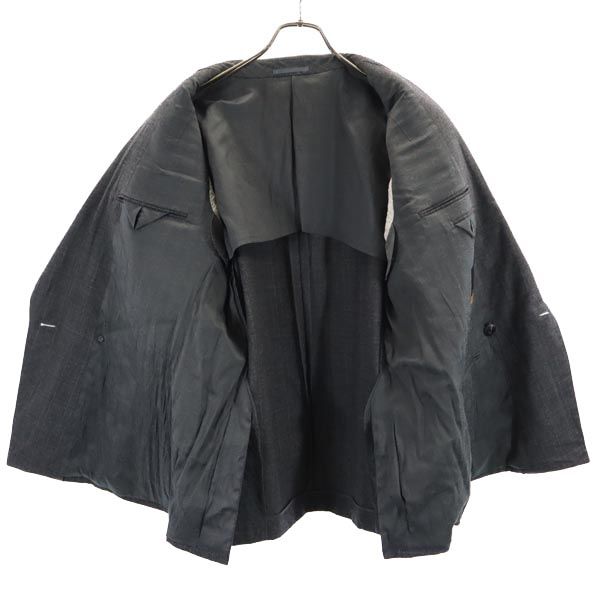 LANVIN ランバン ウール スーツ 上下 セットアップ ST46-54 グレー系 テーラードジャケット ロングパンツ メンズ