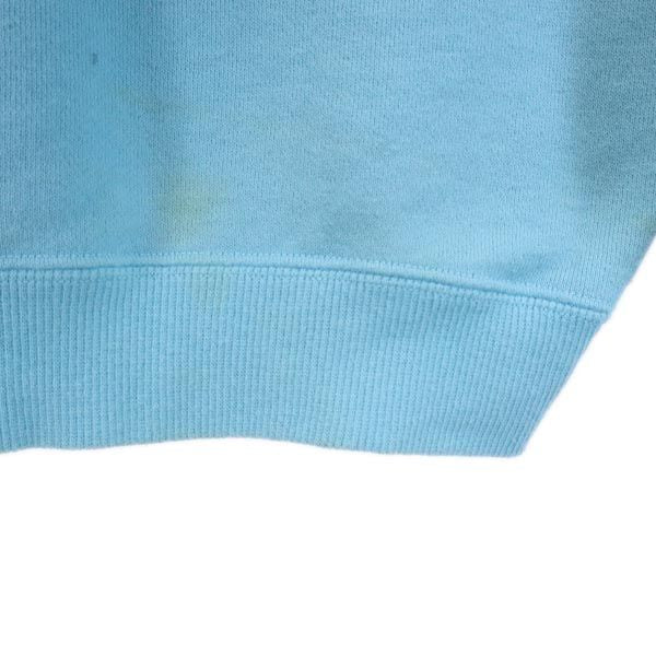 BABY MILO ベイビーマイロ 日本製 プリント 長袖 スウェット トレーナー 130 ブルー系 裏起毛 A BATHING APE キッズ