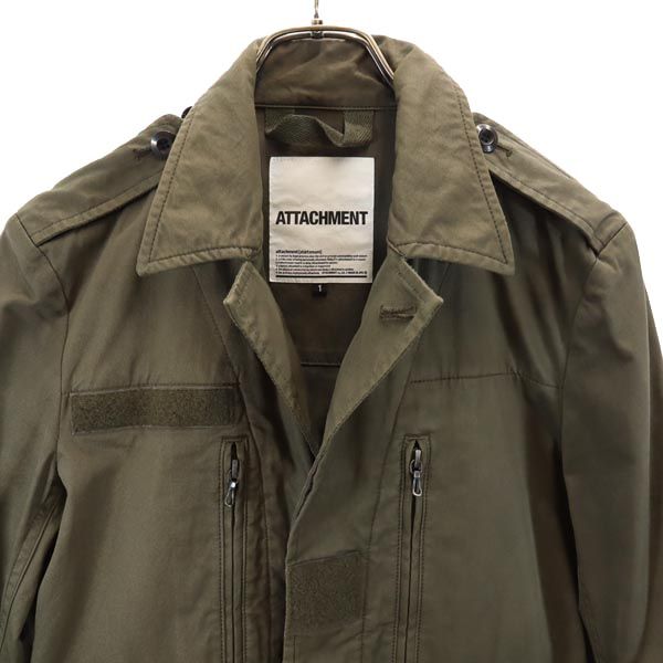 ATTACHMENT アタッチメント 日本製 長袖 ミリタリージャケット 1 カーキ系 メンズ