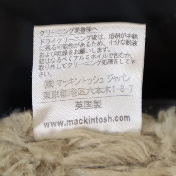 Mackintosh マッキントッシュ 英国製 ボア キルティングジャケット 36 グレー系 レディース