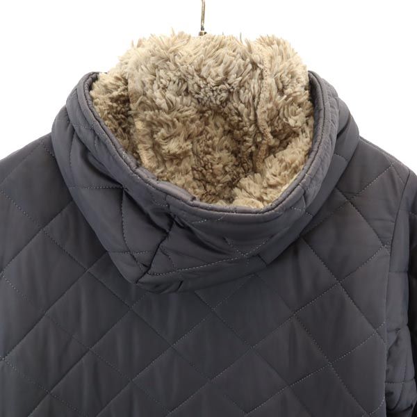 Mackintosh マッキントッシュ 英国製 ボア キルティングジャケット 36 グレー系 レディース