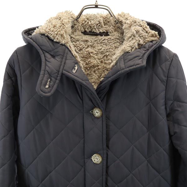 Mackintosh マッキントッシュ 英国製 ボア キルティングジャケット 36 グレー系 レディース