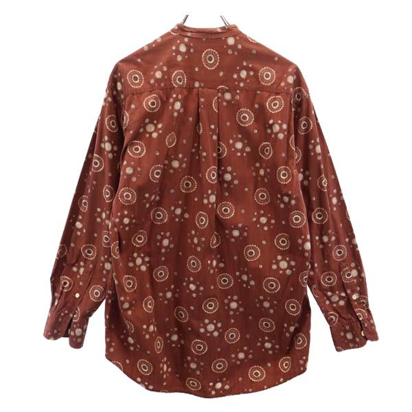 J.CREW ジェイクルー 長袖 スタンドカラー シャツ S ブラウン系 メンズ