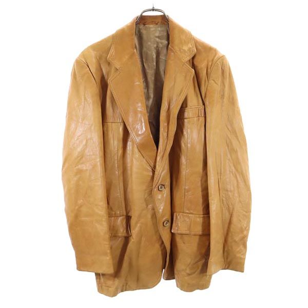 GRESCO グレスコ 長袖 レザージャケット 44 ブラウン系 メンズ