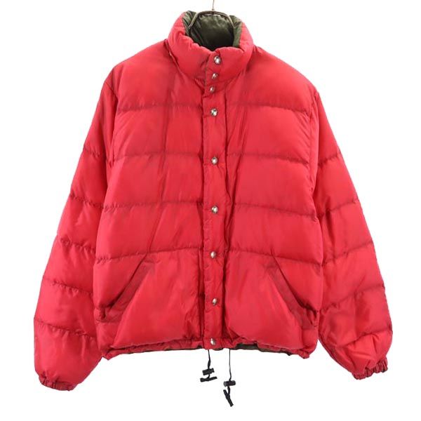Crescent Down Works クレセントダウンワークス USA製 ダウンジャケット XS レッド系 メンズ