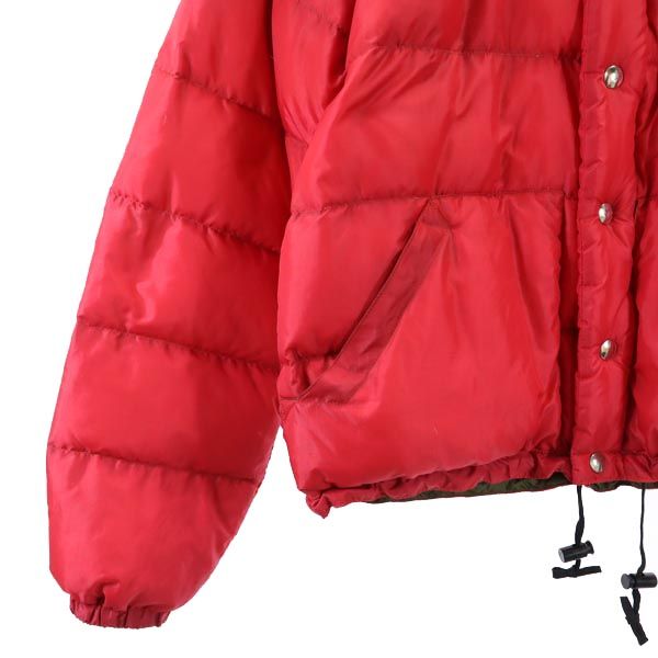 Crescent Down Works クレセントダウンワークス USA製 ダウンジャケット XS レッド系 メンズ