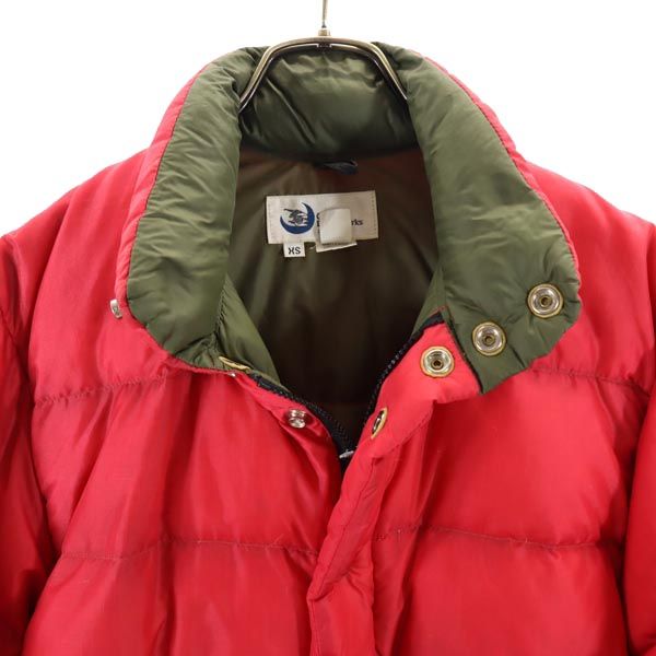 Crescent Down Works クレセントダウンワークス USA製 ダウンジャケット XS レッド系 メンズ