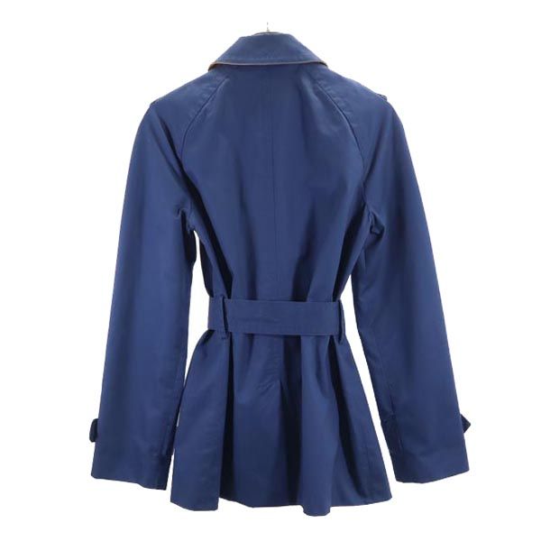 COACH コーチ ショート トレンチコート XS ネイビー レディース