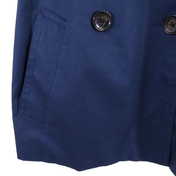 COACH コーチ ショート トレンチコート XS ネイビー レディース