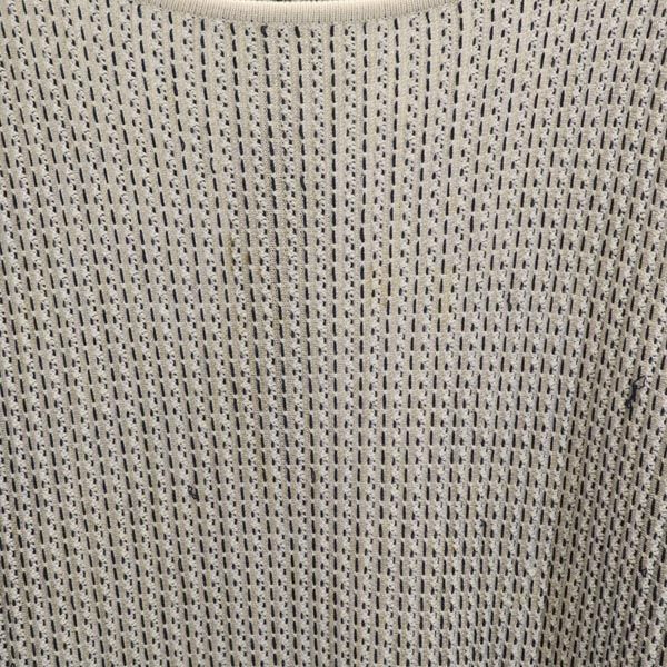 MAX MARA マックスマーラ 総柄 7分袖 ニット チュニック 白系 レディース