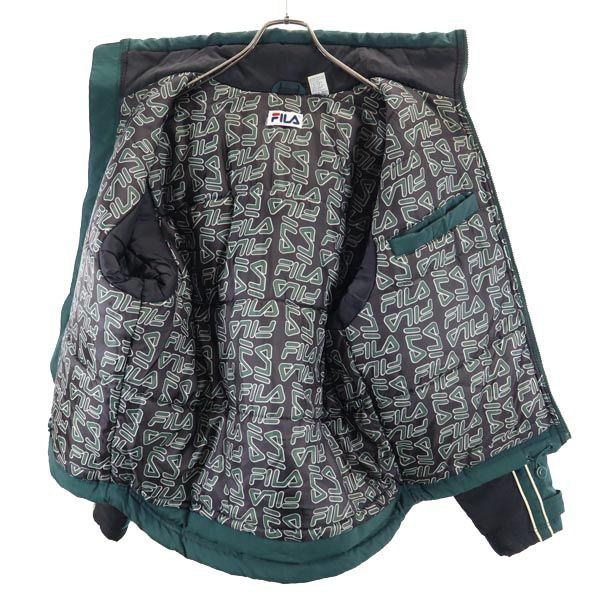 FILA フィラ 90s オールド ナイロン 中綿ジャケット S グリーン系 メンズ