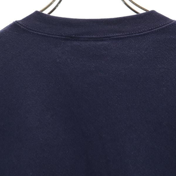 JANSPORTS ジャンスポーツ 90s USA製 オールド 長袖 スウェット トレーナー M ネイビー カレッジ 裏起毛 メンズ