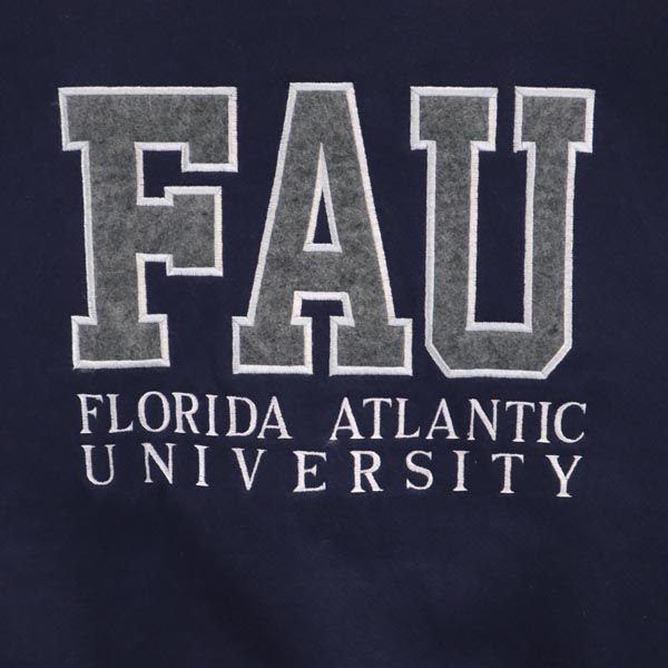 JANSPORTS ジャンスポーツ 90s USA製 オールド 長袖 スウェット トレーナー M ネイビー カレッジ 裏起毛 メンズ