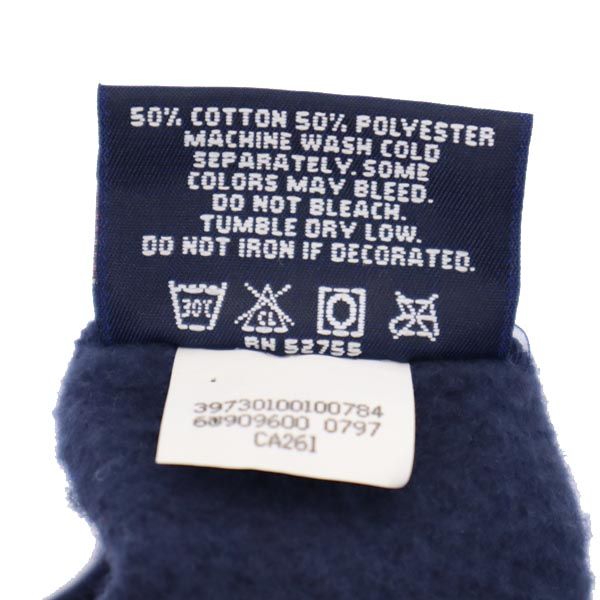 JANSPORTS ジャンスポーツ 90s USA製 オールド 長袖 スウェット トレーナー M ネイビー カレッジ 裏起毛 メンズ