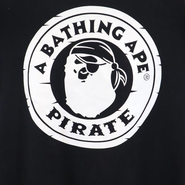 A BATHING APE PIRATE アベイシングエイプ パイレーツ 長袖 スウェット トレーナー S ブラック メンズ