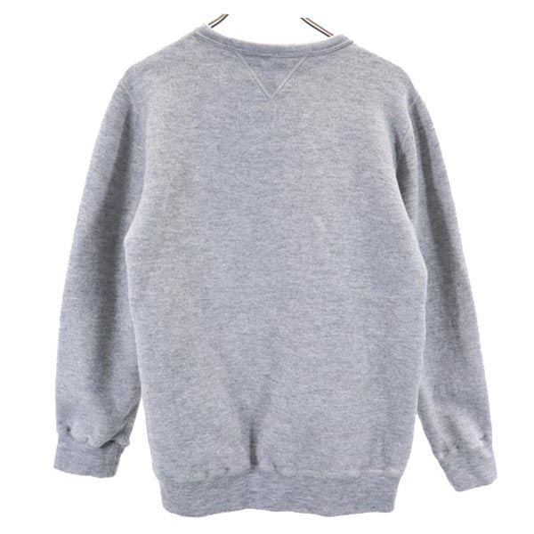 yetiua 日本製 長袖 トレーナー S グレー系 スウェット 裏フリース メンズ