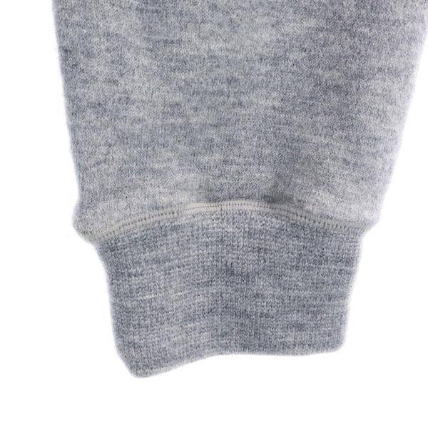 yetiua 日本製 長袖 トレーナー S グレー系 スウェット 裏フリース メンズ