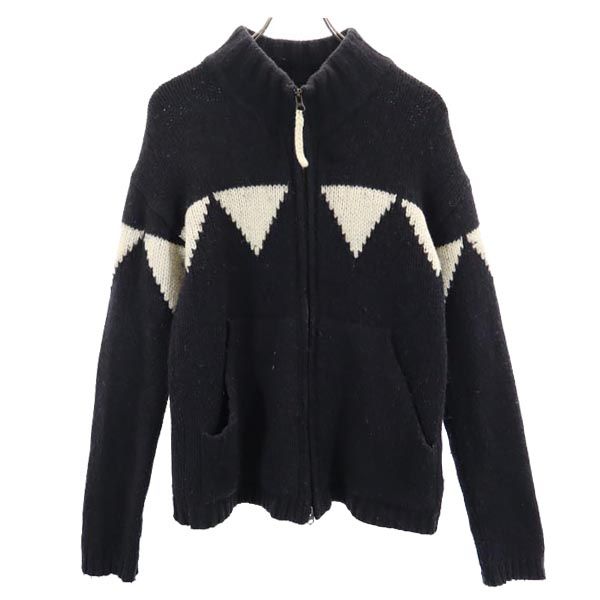 ARMANI JEANS アルマーニジーンズ ニットジャケット M ブラック系 メンズ