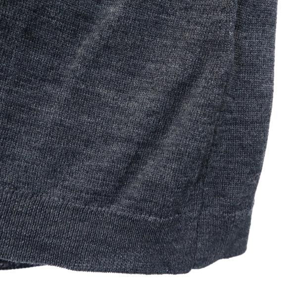 JOHN SMEDLEY ジョンスメドレー ウール 長袖 Vネック セーター S グレー ニット メンズ