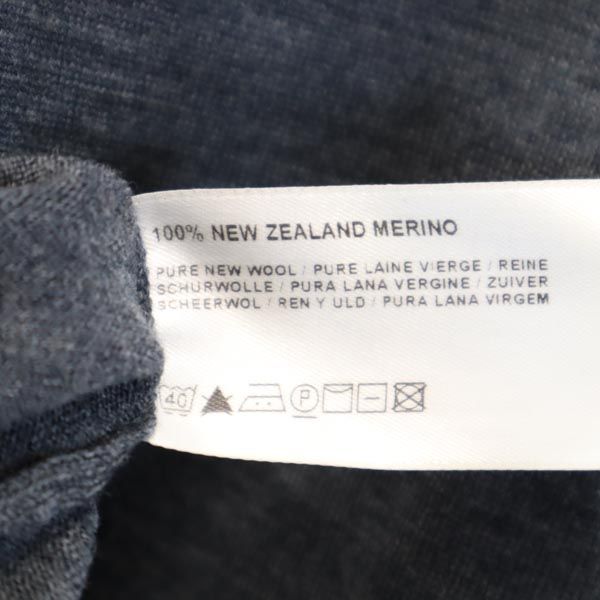 JOHN SMEDLEY ジョンスメドレー ウール 長袖 Vネック セーター S グレー ニット メンズ
