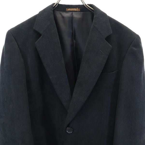 henri luc chapuis アンリリュシャピュイ コーデュロイ テーラードジャケット S 黒 メンズ