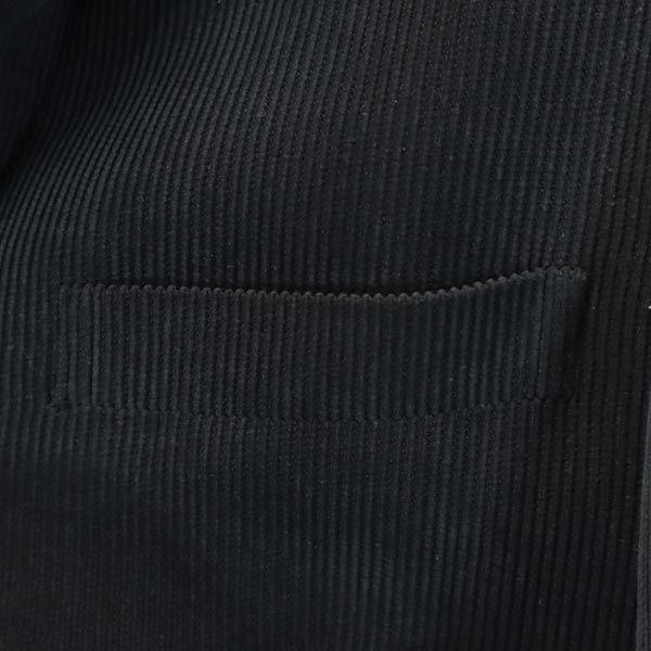 henri luc chapuis アンリリュシャピュイ コーデュロイ テーラードジャケット S 黒 メンズ