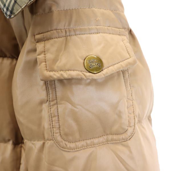 バーバリーブルーレーベル 三陽商会 ダウンジャケット 38 ベージュ系 BURBERRY BLUE LABEL レディース