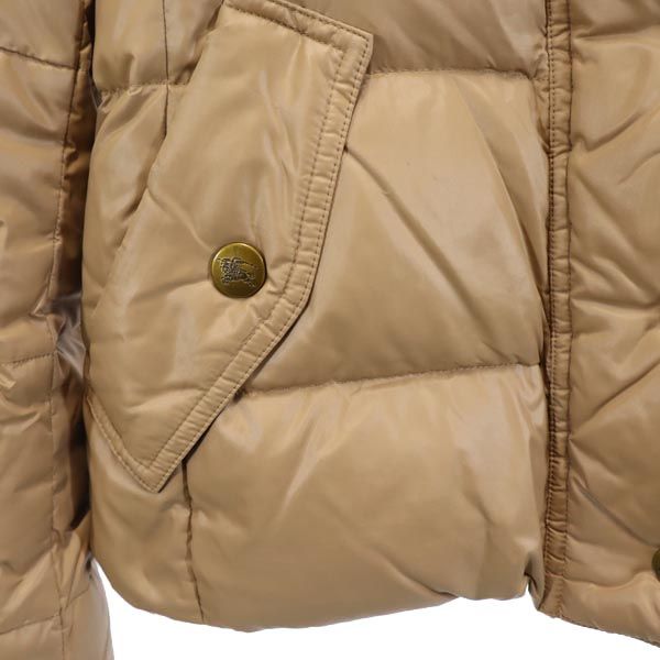 バーバリーブルーレーベル 三陽商会 ダウンジャケット 38 ベージュ系 BURBERRY BLUE LABEL レディース