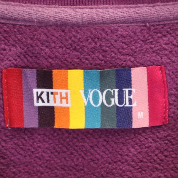 KITH キス × ヴォーグ コラボ 長袖 トレーナー M 紫系 × VOGUE スウェット メンズ