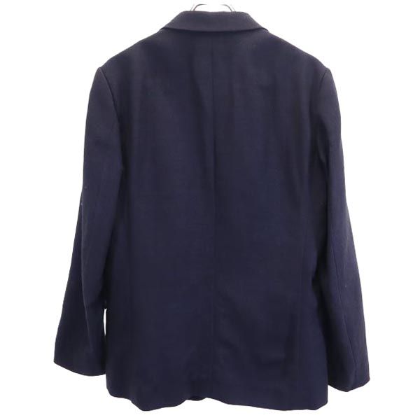 ISSEY MIYAKE イッセイミヤケ ウールリネンブレンド テーラードジャケット 1 ネイビー 日本製 メンズ