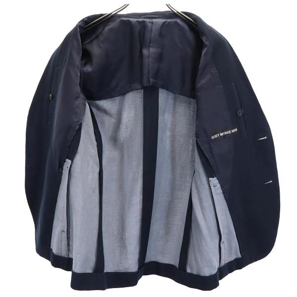 ISSEY MIYAKE MEN イッセイミヤケ メン 日本製 長袖 テーラードジャケット 1 ネイビー メンズ