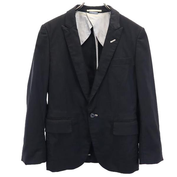 COMME des GARCONS HOMME PLUS コムデギャルソンオムプリュス 2007年 日本製 長袖 テーラードジャケット S ブラック メンズ