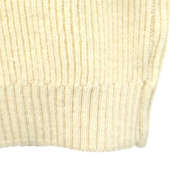 Kerry woollen mills ケリーウーレンミルズ イギリス製 長袖 ウール セーター 36 アイボリー ニット レディース