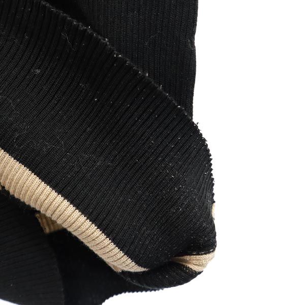 PAULE KA ポールカ 7分袖 リブニット カットソー S ブラック レディース