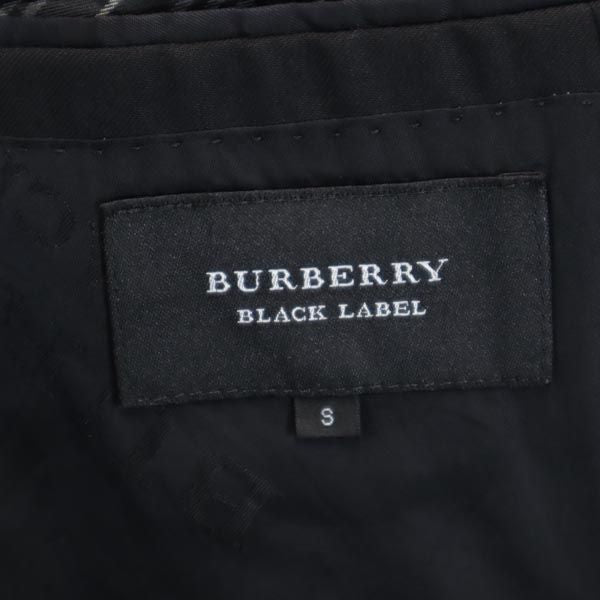 BURBERRY BLACK LABEL バーバリーブラックレーベル 三陽商会 ウールブレンド テーラードジャケット S ネイビー系 メンズ