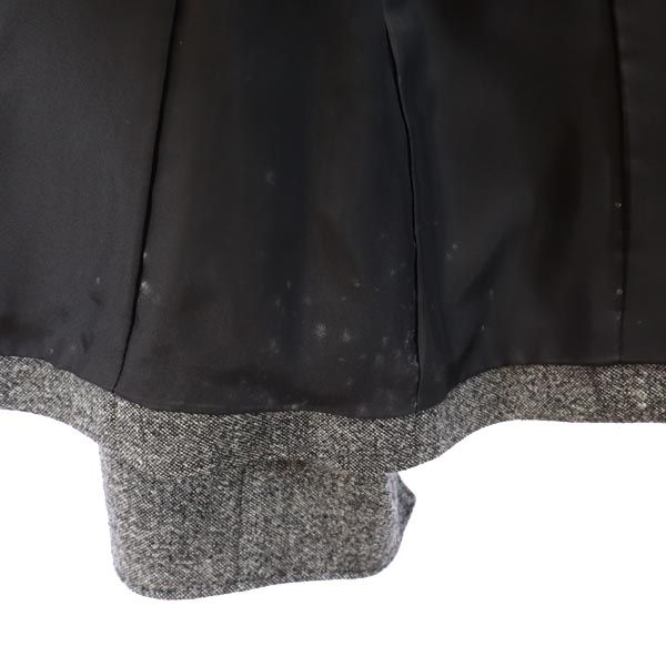 K.T KIYOKO TAKASE ケーティーキヨコタカセ 日本製 ウール ノーカラー ジャケット 9 グレー レディース