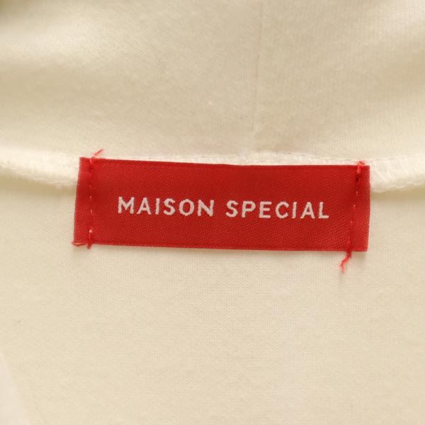 MAISON SPECIAL メゾンスペシャル プライムオーバー ダンボールニット スウェットパーカー ホワイト ユニセックス メンズ
