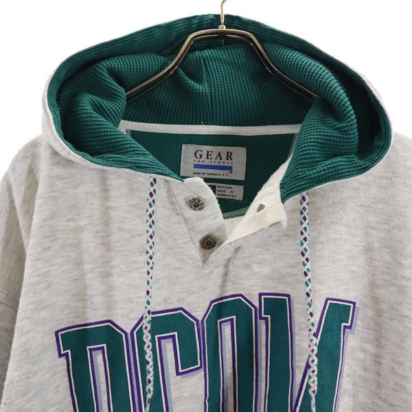 GEAR ギア 長袖 スウェットパーカー L グレー系 裏起毛 メンズ