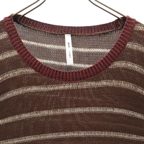 glamb グラム 総柄 長袖 セーター 3 ブラウン系 ニット メンズ