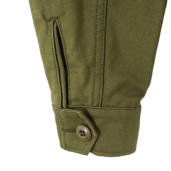 HYKE ハイク 日本製 ミリタリージャケット S カーキ メンズ