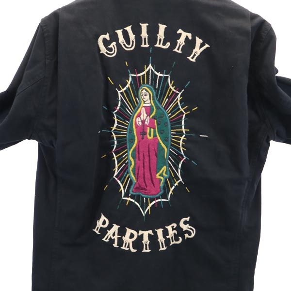 WACKO MARIA ワコマリア 日本製 バック 刺繍 ボアファーライナー付き ミリタリージャケット M ブラック系 メンズ